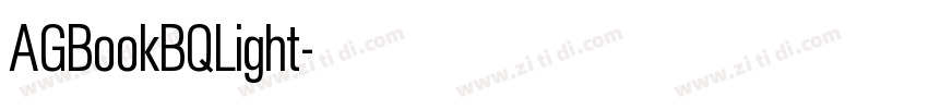 AGBookBQLight字体转换