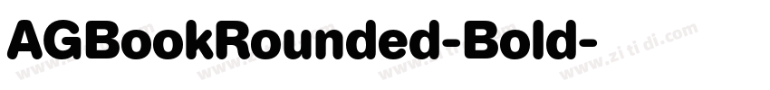 AGBookRounded-Bold字体转换
