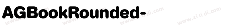 AGBookRounded字体转换