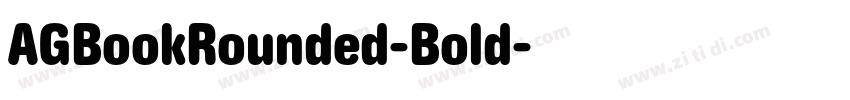 AGBookRounded-Bold字体转换