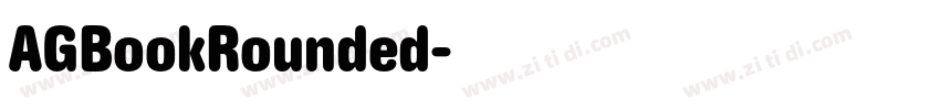 AGBookRounded字体转换