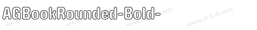 AGBookRounded-Bold字体转换