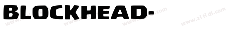 Blockhead字体转换