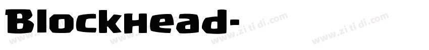Blockhead字体转换