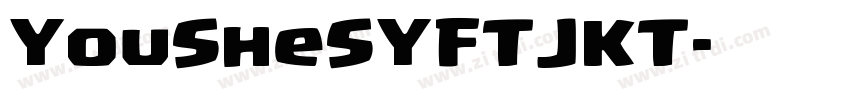 YouSheSYFTJKT字体转换