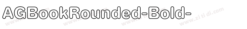 AGBookRounded-Bold字体转换
