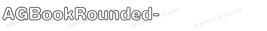 AGBookRounded字体转换