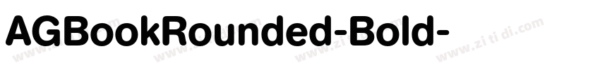 AGBookRounded-Bold字体转换