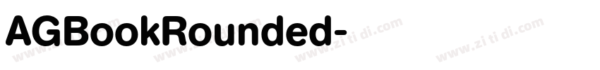 AGBookRounded字体转换