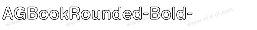 AGBookRounded-Bold字体转换