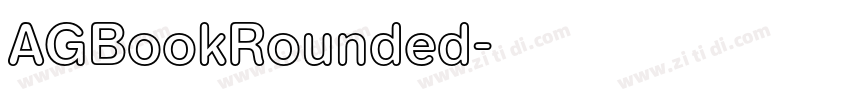 AGBookRounded字体转换