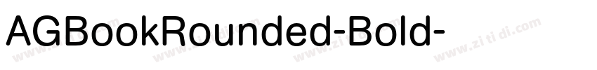 AGBookRounded-Bold字体转换