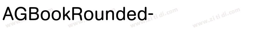 AGBookRounded字体转换
