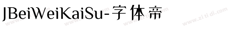 JBeiWeiKaiSu字体转换
