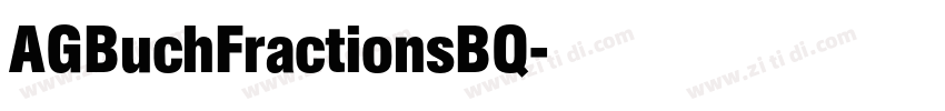 AGBuchFractionsBQ字体转换
