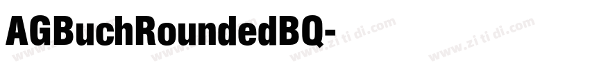 AGBuchRoundedBQ字体转换