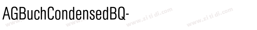AGBuchCondensedBQ字体转换