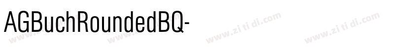 AGBuchRoundedBQ字体转换