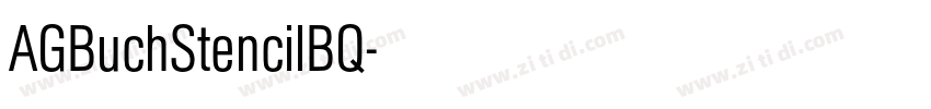 AGBuchStencilBQ字体转换