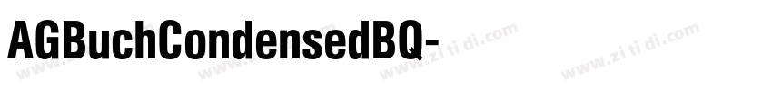 AGBuchCondensedBQ字体转换