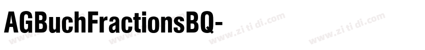 AGBuchFractionsBQ字体转换