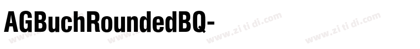 AGBuchRoundedBQ字体转换