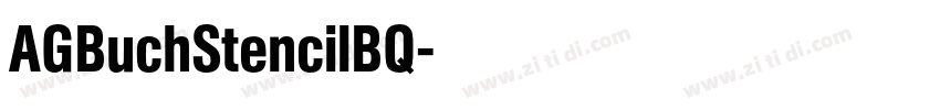 AGBuchStencilBQ字体转换