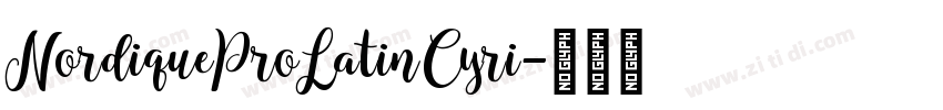 NordiqueProLatinCyri字体转换