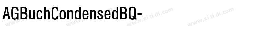 AGBuchCondensedBQ字体转换