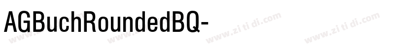 AGBuchRoundedBQ字体转换