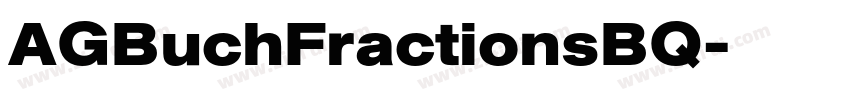 AGBuchFractionsBQ字体转换