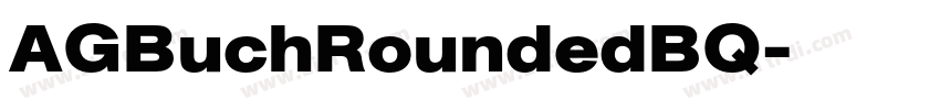 AGBuchRoundedBQ字体转换