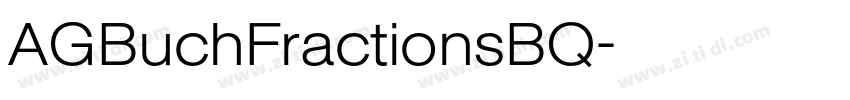 AGBuchFractionsBQ字体转换