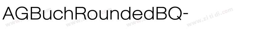 AGBuchRoundedBQ字体转换