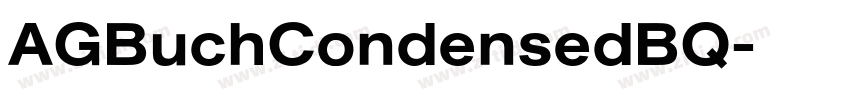 AGBuchCondensedBQ字体转换
