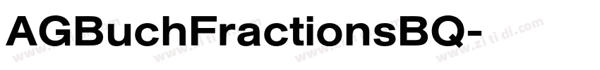 AGBuchFractionsBQ字体转换