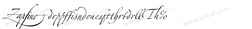 ZapfinoExtraLT字体转换