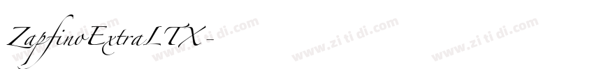 ZapfinoExtraLTX字体转换 ZapfinoExtraLTX字体转换
