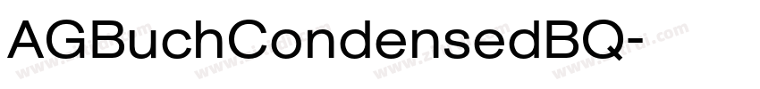 AGBuchCondensedBQ字体转换