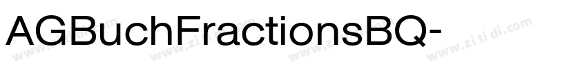 AGBuchFractionsBQ字体转换