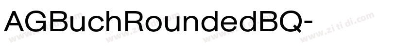 AGBuchRoundedBQ字体转换
