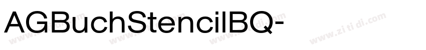 AGBuchStencilBQ字体转换