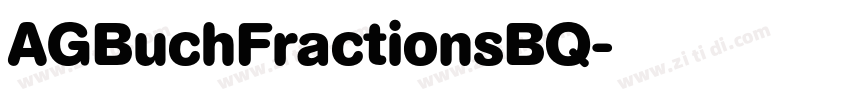 AGBuchFractionsBQ字体转换