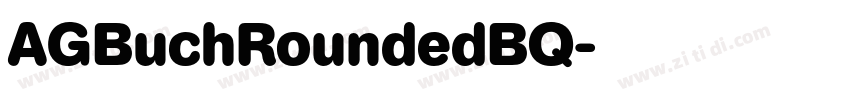 AGBuchRoundedBQ字体转换