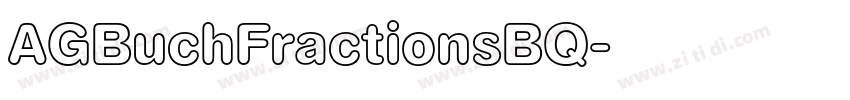 AGBuchFractionsBQ字体转换