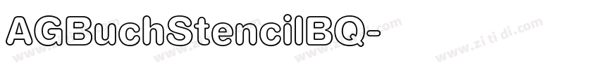 AGBuchStencilBQ字体转换