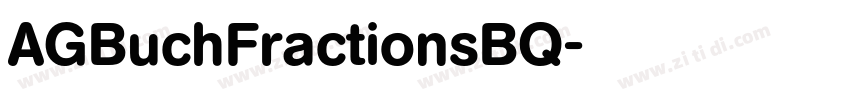 AGBuchFractionsBQ字体转换