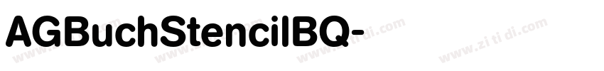 AGBuchStencilBQ字体转换