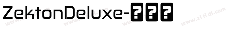 ZektonDeluxe字体转换