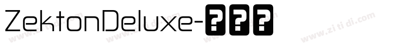 ZektonDeluxe字体转换